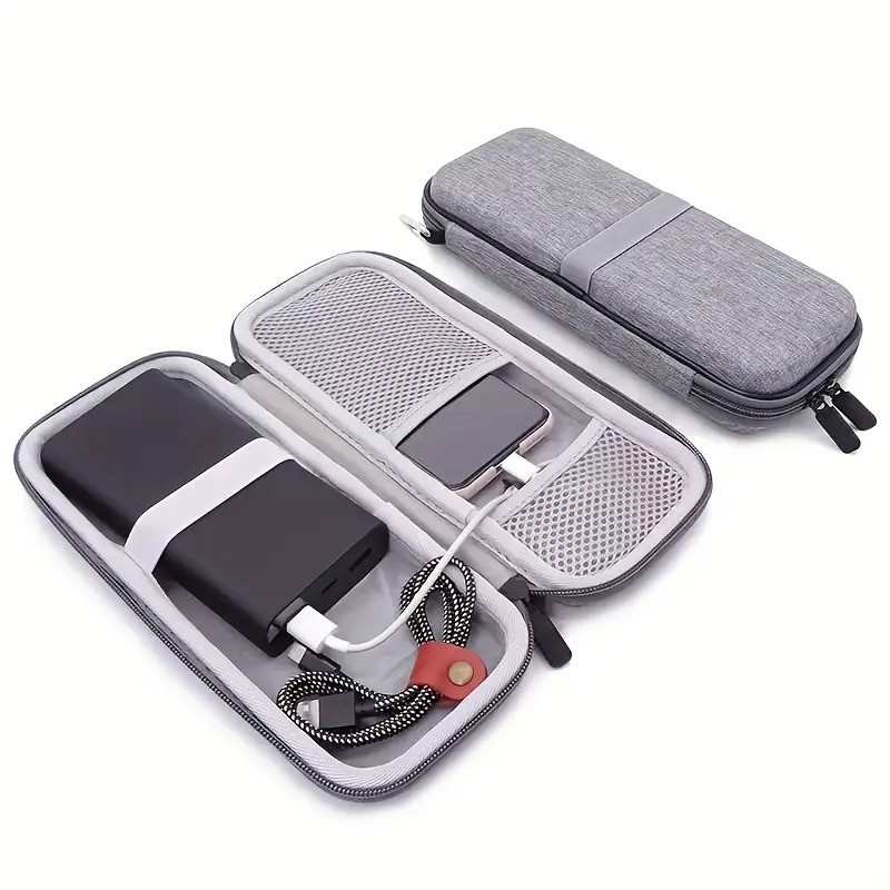 TEMU 1pc Hard Shell Travel Case Compatible With Rav Power 26800/ 20100/ 20000mah, 26800mah/ + 26800mah, 30000mah, Miady Charger, Ekrist, Lab599tx500
