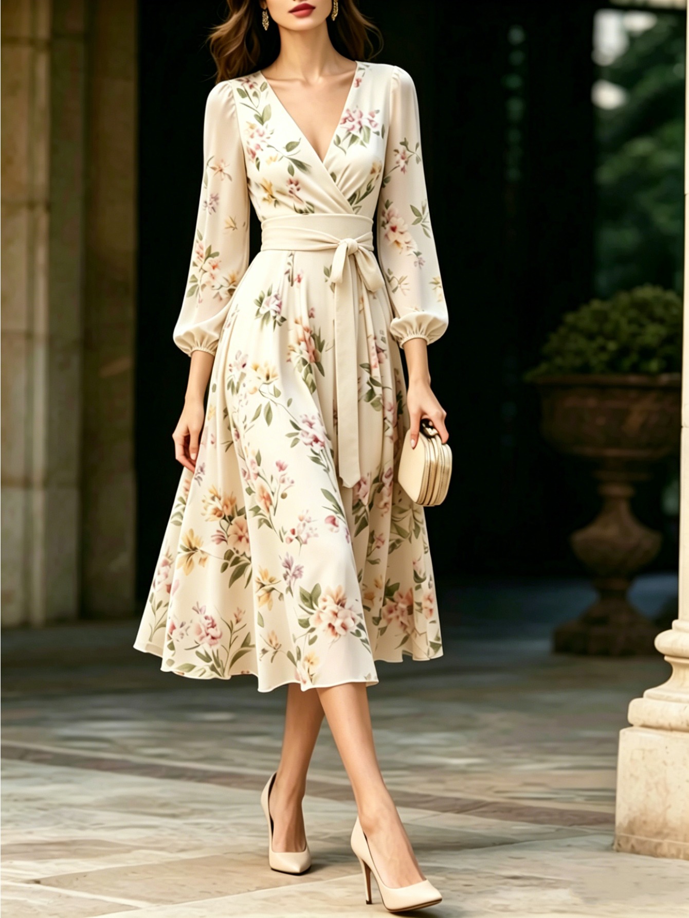 elegant wedding guest dresses 2020 White Lace Midi Dress French Style Elegant Wedding Bridal Guest Dress – Van  Atelier