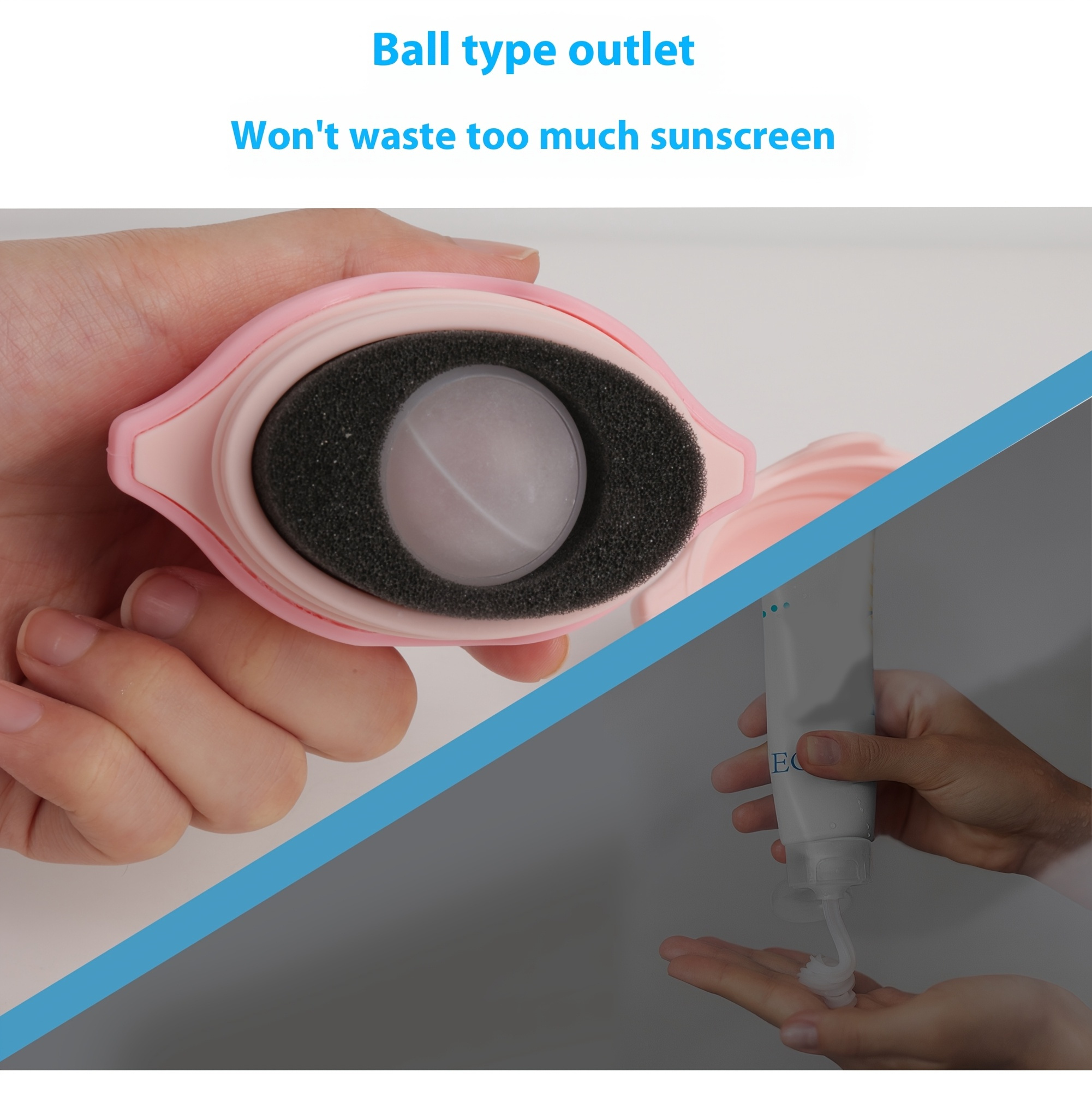 1pc sunscreen applicator with mess free application hygienic design leakproof for travel ideal for babies kids adults beach pool compatible with liquid gel sunscreen smooth application lotion dispenser protection easytouse roller hand wash only adults details 3