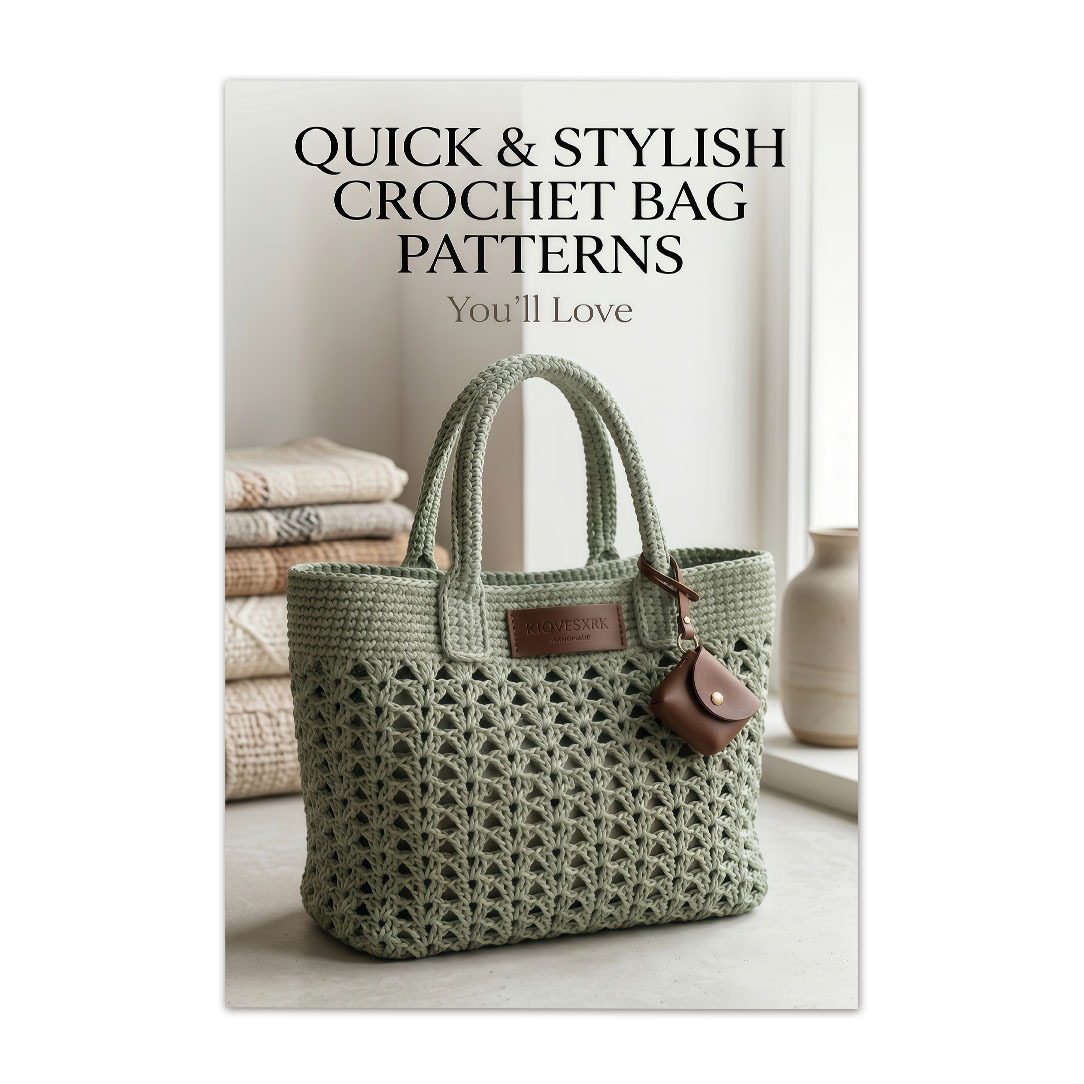 TEMU Sac de crochet pour débutant KOVESXRK avec guide par - Cabas à soi- pour novices et , de crochet facile avec fil brillant, livret de crochet