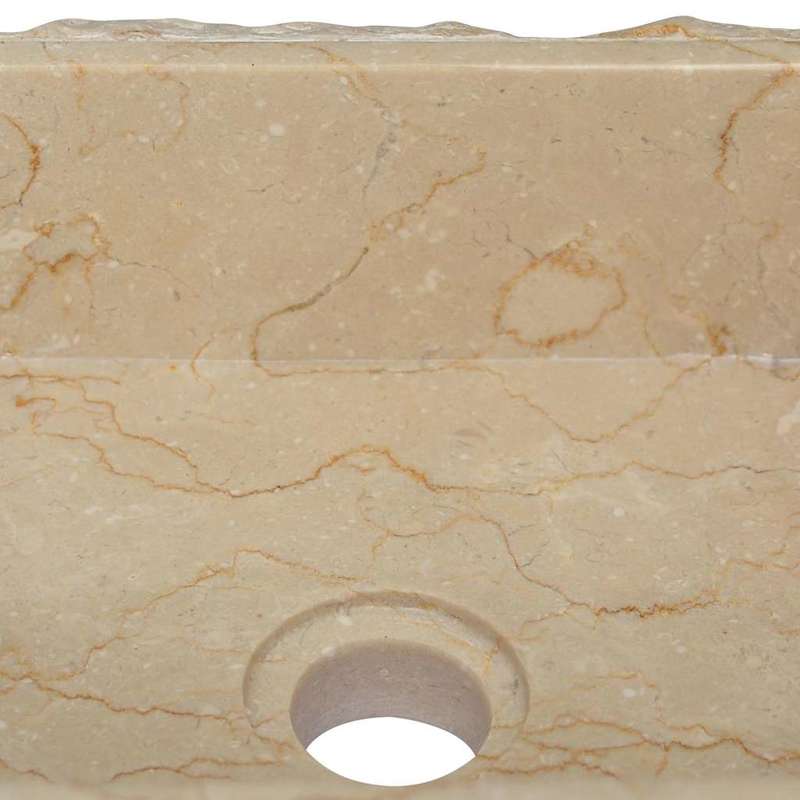 Marble Washbasin Measuring 30X30X13 Cm in Cream Color