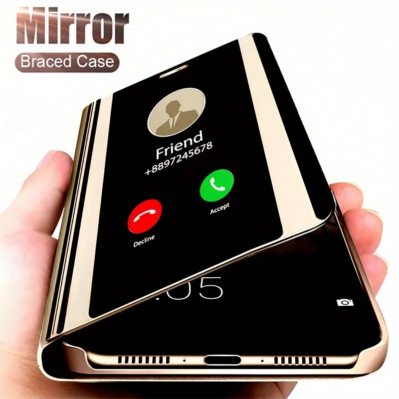 Phone case: Compatible with Ultra/S26/S25 Ultra/S25 FE/S25/S24 Ultra/S24 FE/S24/S23 Ultra/S23 FE/S23 Phone Case, Non-Magnetic Closure, Standard Flip Cover, Translucent Back, Hard PC Shell, No Smart Features