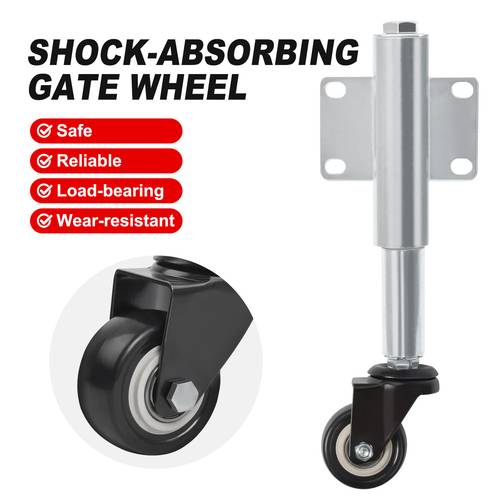 2 gate wheel spring loaded swivel caster sliding caster for gate