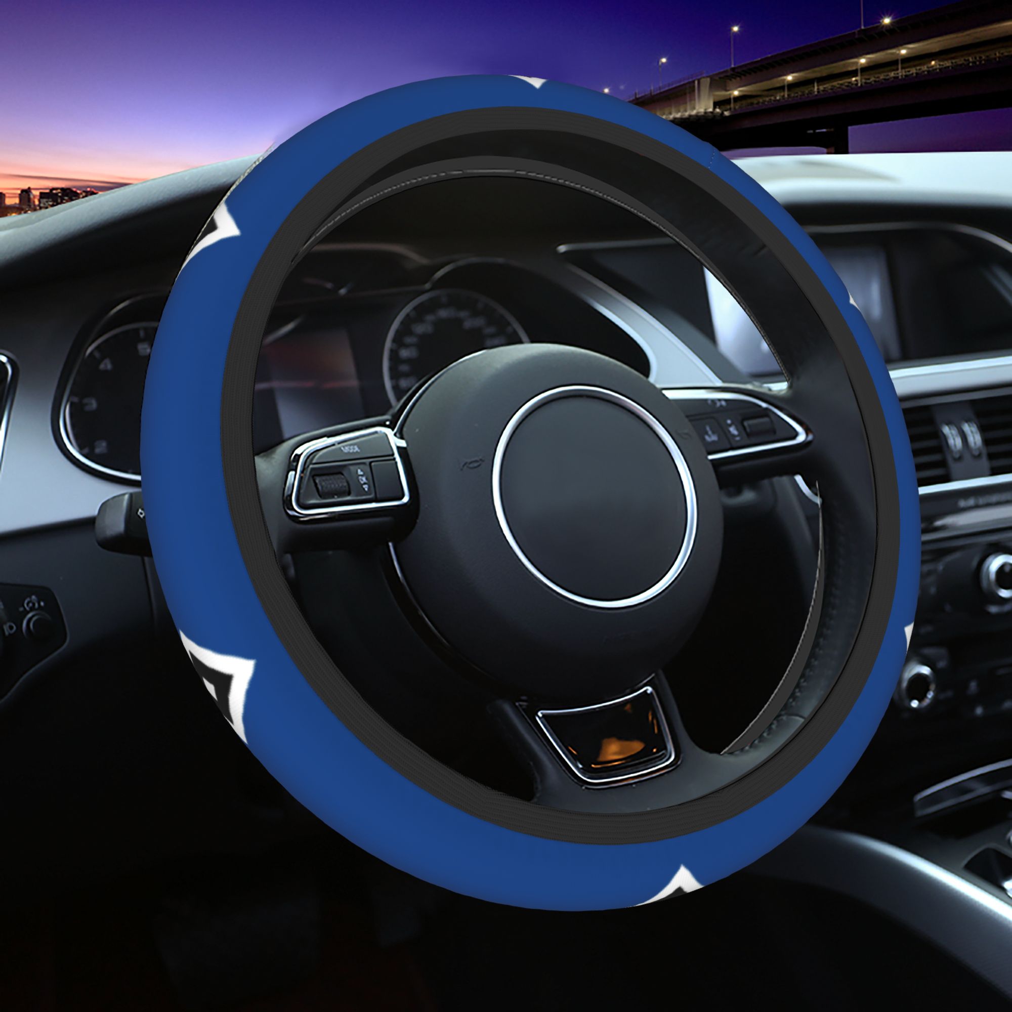 E-shop 1 Stück HAMBURGER LOGO Lenkradbezug Dekorativer Lenkradbezug für alle Automodelle Steigern Sie das schenken Sie Geschenk an Familie Freunde