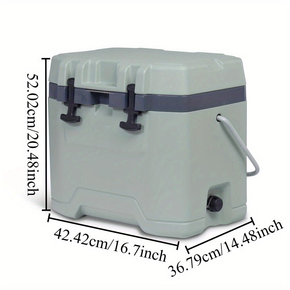 Large Capacity Green Outdoor Refrigerated Luggage with Practical Refrigeration System - Durable Non-Woven Fabric for Camping, Picnics, Beach & Travel - Food-Safe, Portable Cooler for Picnics, Picnic Essentials, Modern Luggage Design, Sturdy Handle Luggage