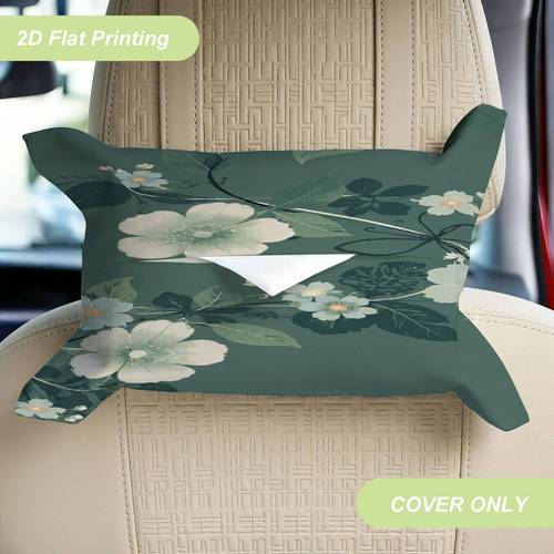 1pc vintage car backseat tissue box flower pattern tissue car tissue box vehicle tissue holder tissue box for rolls and sheets multi functional tissue dispenser