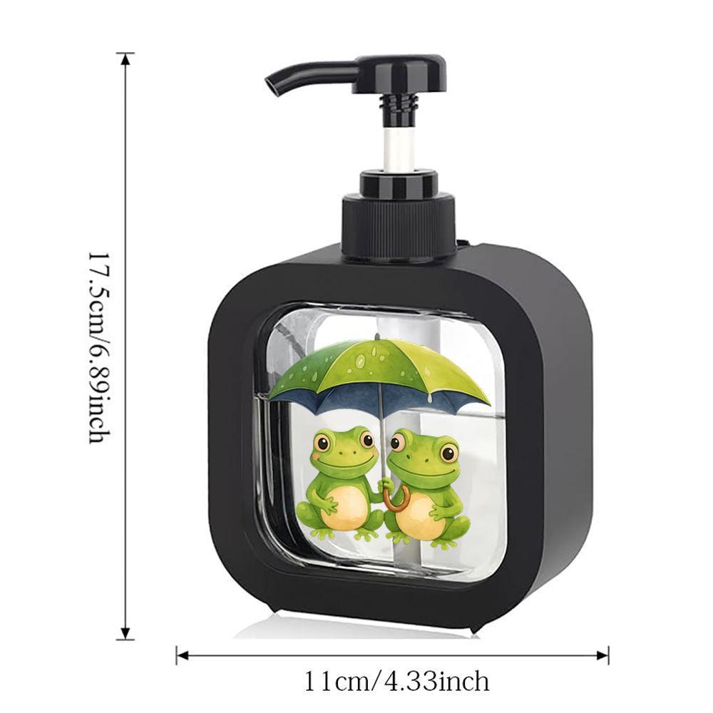 TEMU Eleganti e Carini Dispenser di a Forma di Rana per Bagno - Ideali come Accessori per Bagno - Bottiglie Dispenser con Pompa Compatibili con