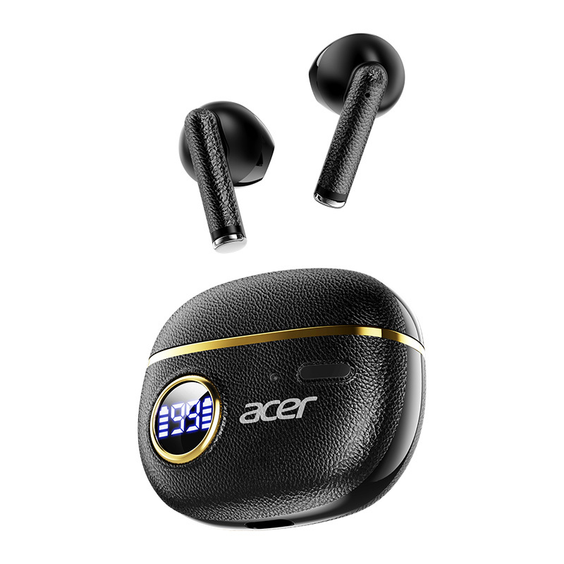 Image of [acer] True Wireless In-ear Earbuds In Wireless 6.0 Chip 14-hour Led Digital Display Charging Case For Sports Includes Type-c Cable Unisex Perfect For Holiday Gifts