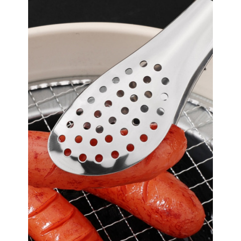 1pc heavy-duty thickened 304 stainless steel food clip - thickened suitable for restaurants, kitchens, bbq, bread & pastry holders,   non-slip clamp for bakeries, catering, picnic, bread tongs (easy to clean) Product details 3