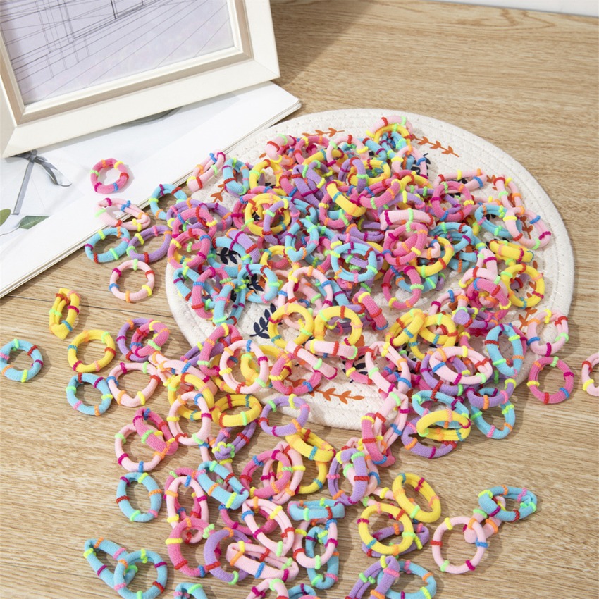 213pcs Colorful Elastic Hair Ties for Ponytails and Loops
