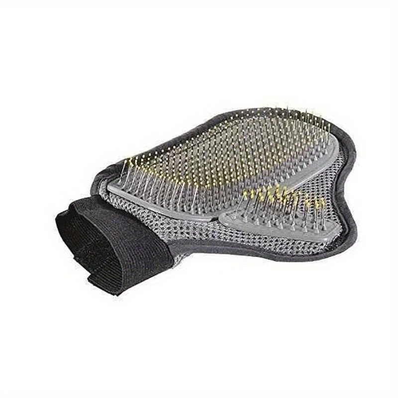 A Grooming Glove Designed For Removing Hair From Cats And Dogs, Effective For Deshedding And Providing A Gentle Massage During Pet Baths