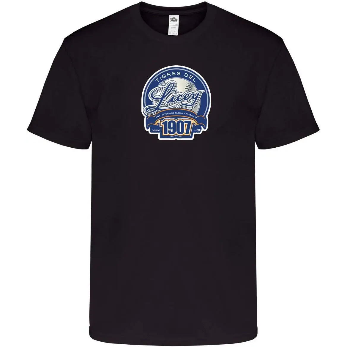 

Del Licey Baseball-inspired Men's T-shirt - 100% Cotton, Crew Neck, Short Sleeve, Bohemian Style, Non-stretch Fabric