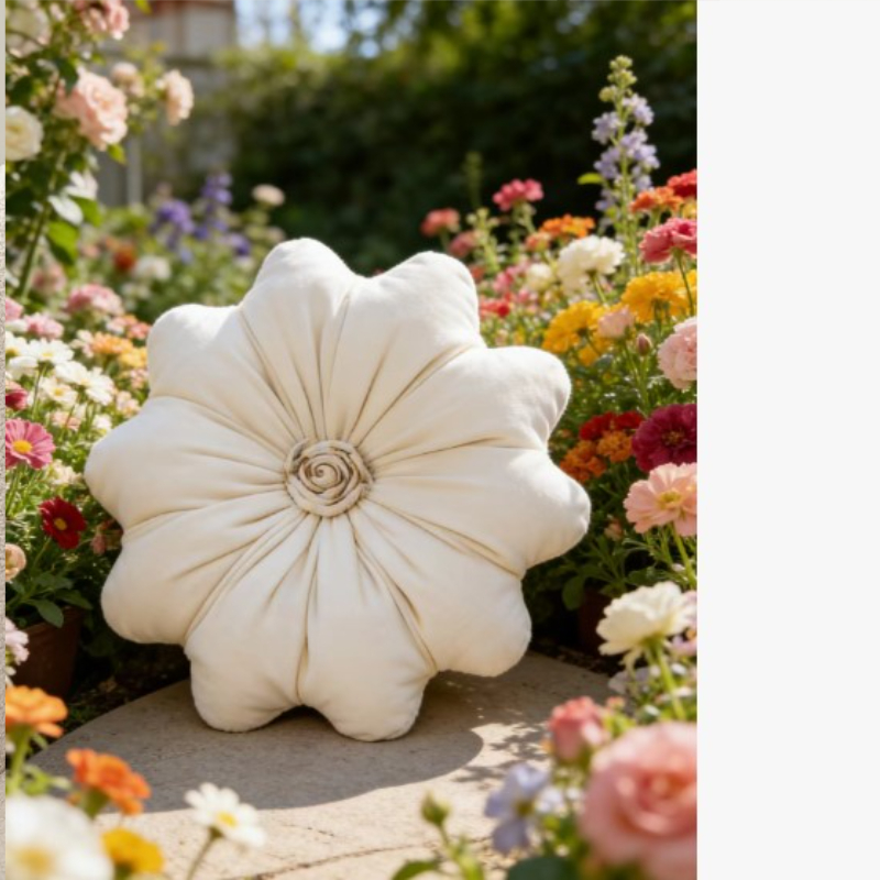 Image of Bohemian-style Luxury -shaped Pillow With Insert For - Elegant Round Cushion Pillow, Versatile For Daily Use, Suitable For Sofa, Bed, Living Room Decoration, Christmas For , Hand Wash