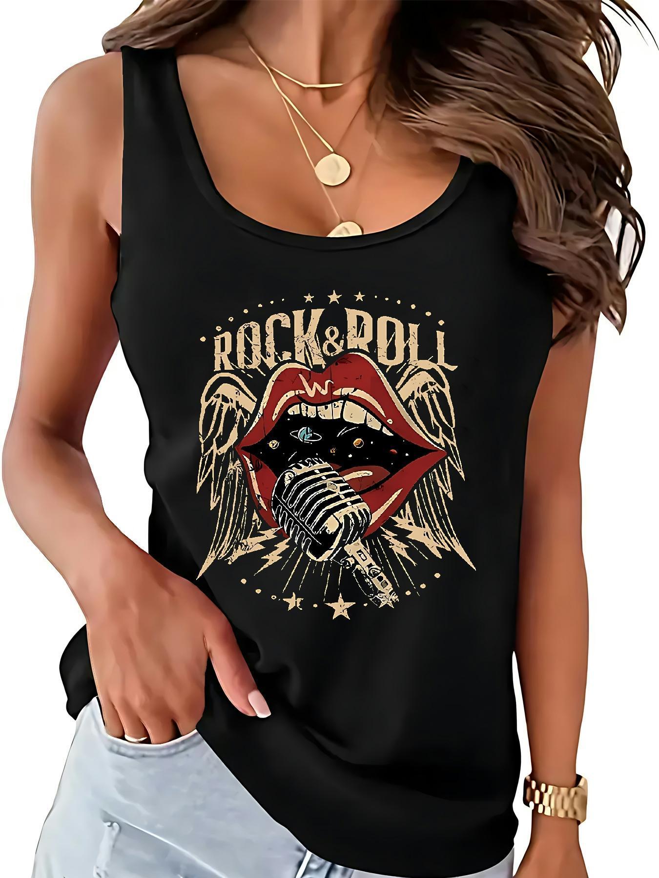 Damen T-Shirt Mit V-Ausschnitt - Lockeres Hip-Hop Shirt Mit Grafik Für Sommer & Freizeit