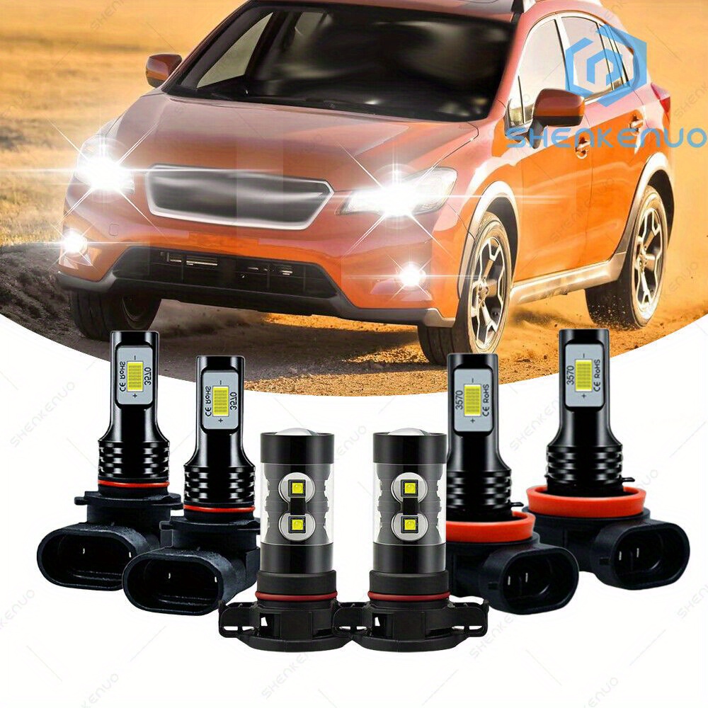 For 2013-2014 6pcs Led Headlight Hi Light Bulbs Combo, Without Battery