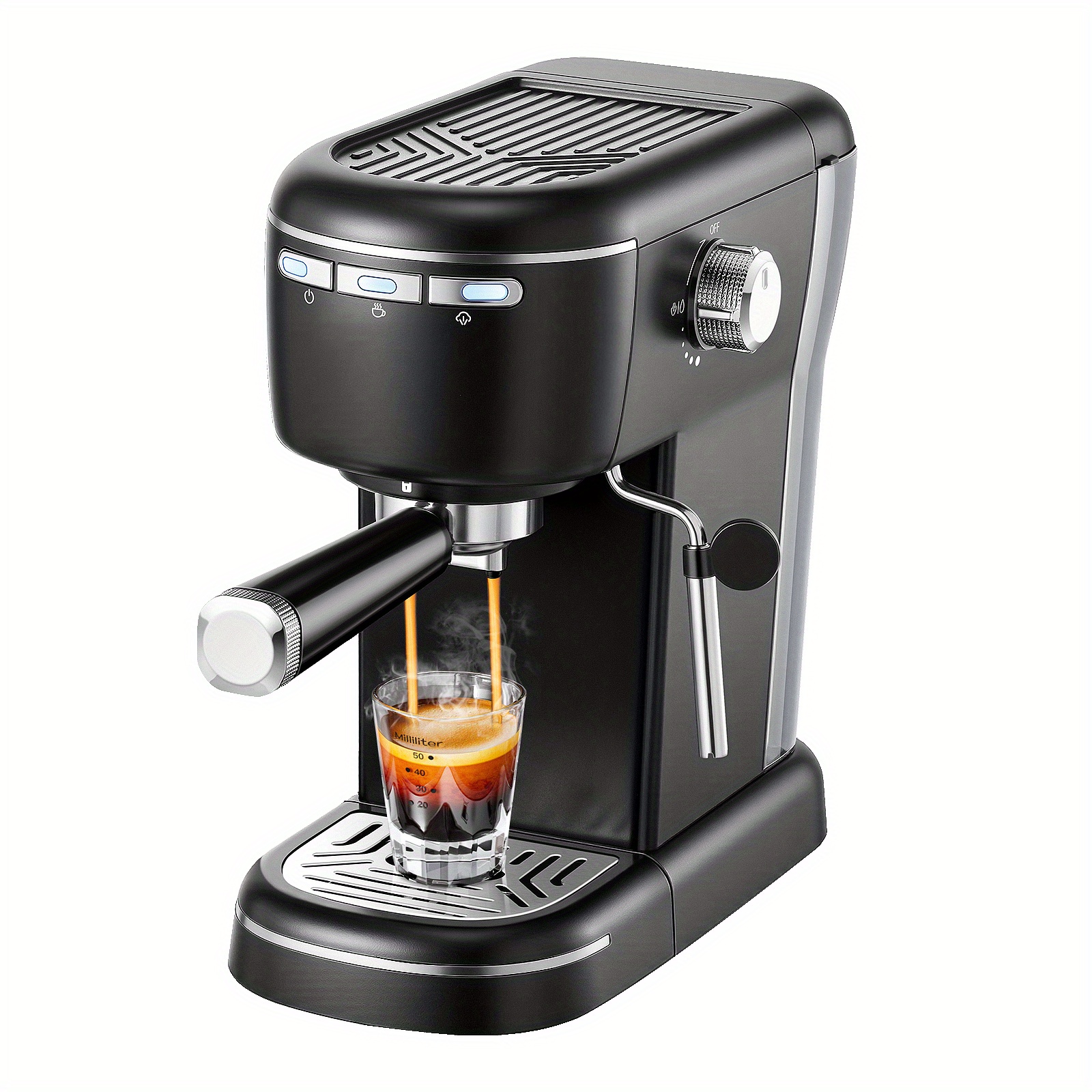 Automatische espressomachine met 15 bar hoge druk,