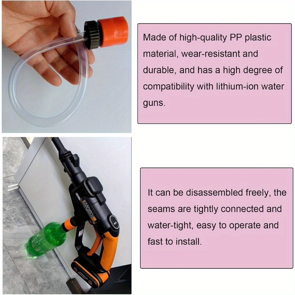 2pcs cordless pressure washer bottle cap connectors flexible
