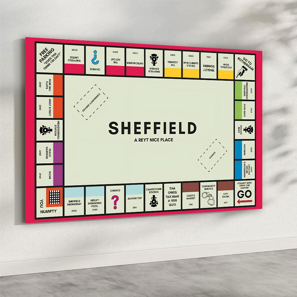 TEMU 2d Flat, 2d Flat Posters & Painting Poster 1pc Retro Canvas Painting Poster , Sheff O Painting Sheffield Mono Painting Sheffield Painting