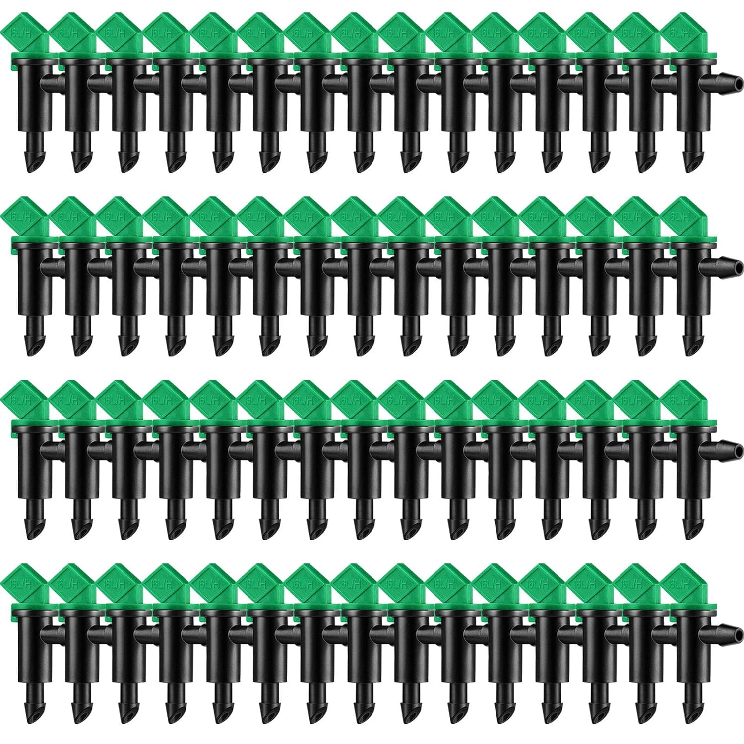 TEMU 60pcs Low-flow Drip Emitters, Irrigation Drippers Suitable For Trees, Shrubs, Lawns, Flower Beds - Efficient Water Emitters With Watering,