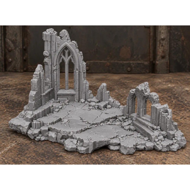 TEMU Miniature Modèle Ruine Scène Jeu de Rôle, Accessoire de Jeu de Rôle, Scène Fantaisie Médiévale, Convient aux Jeux de Rôle, Jeux de Table et