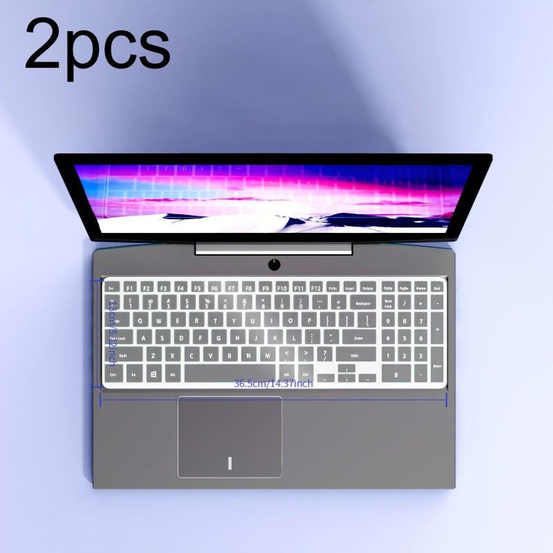 TEMU 2 protectores de teclado para laptop, película para portátil, cubierta universal contra el polvo, película para teclas