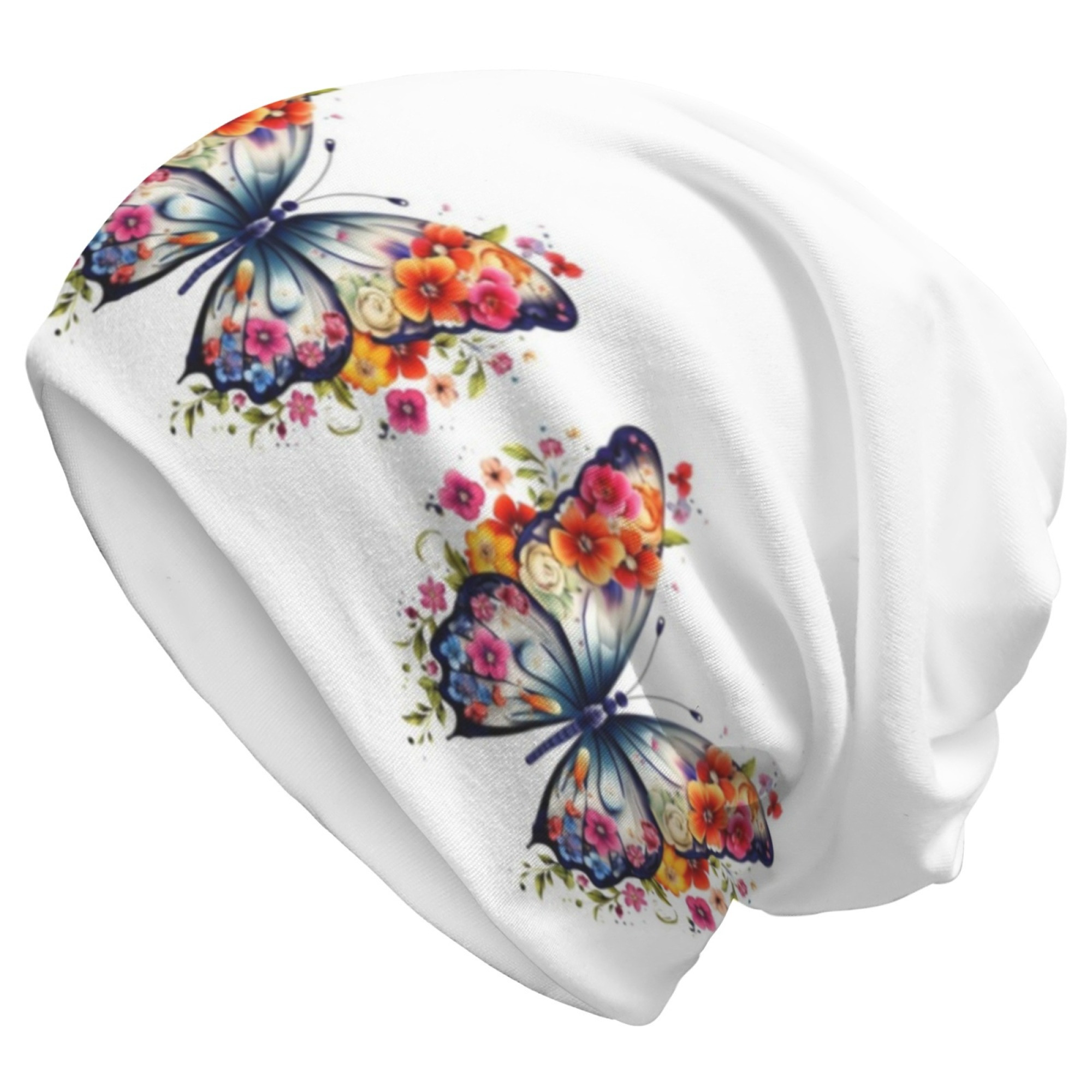 

Butterfly Print Soft & Lightweight Beanie - Casual, Stretchy Knit Cap For Men And Women