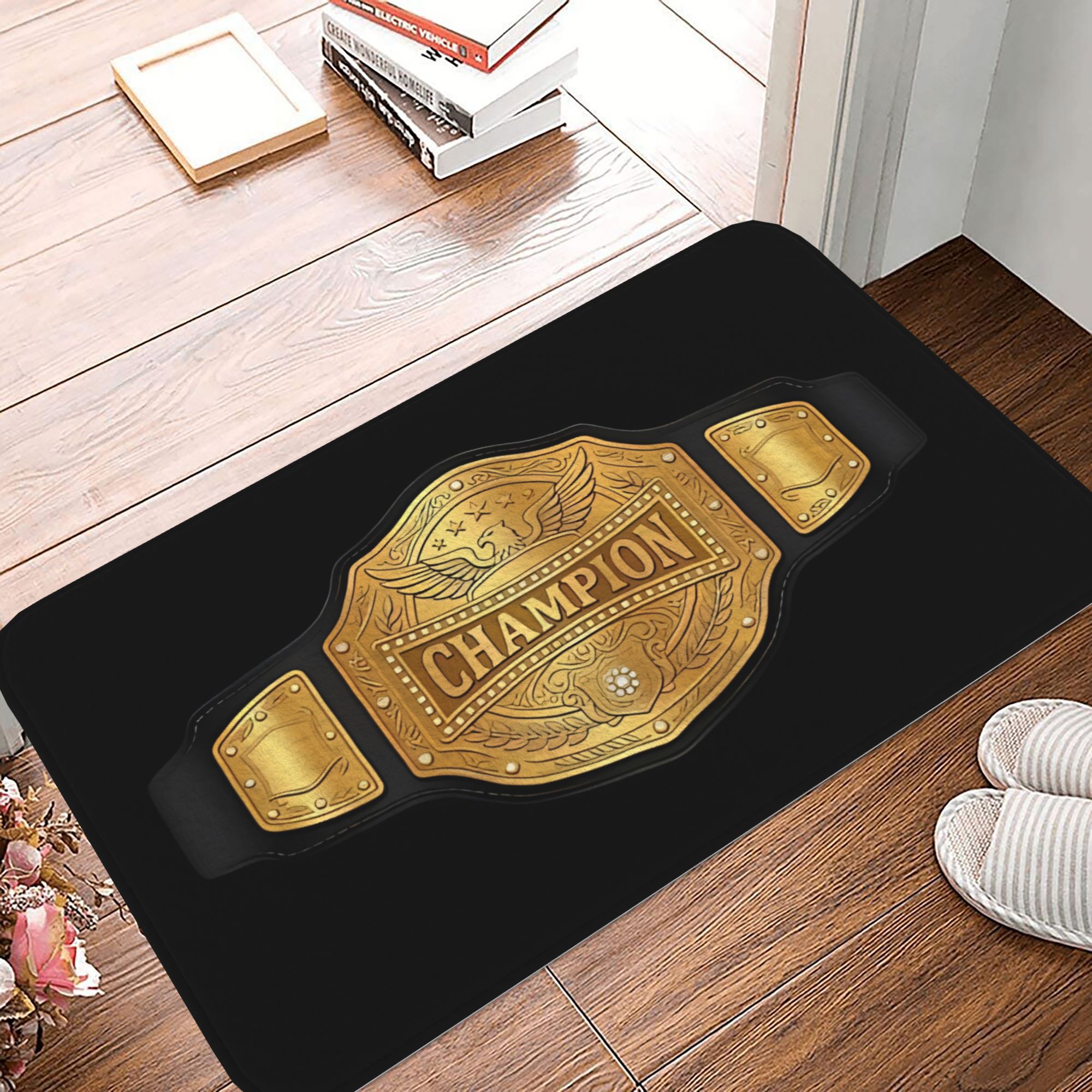TEMU 1pc Christmas Decorations Anti-slip Doormat Kitchen Mat Hallway Carpet Welcome Rug Indoor Decor