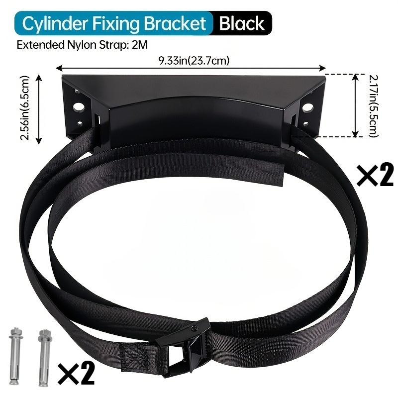 TEMU Brackets For Mounting Gas Cylinders On Walls, Suitable For Propane Tanks, Made From Durable Abs Plastic, Includes Screws And Offers 3 Fixed ,