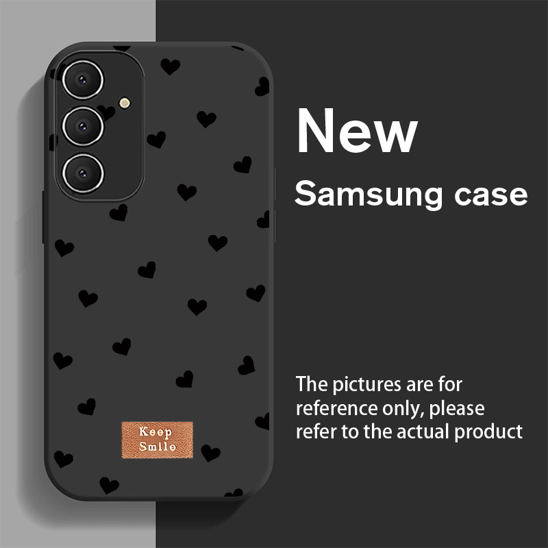 E-shop Handyhülle: Modische minimalistische herzförmige weiche Schutzhülle für for Samsung Galaxy S25/S25 Plus/S25 Ultra/S24/S24 FE/S24 Plus/S24