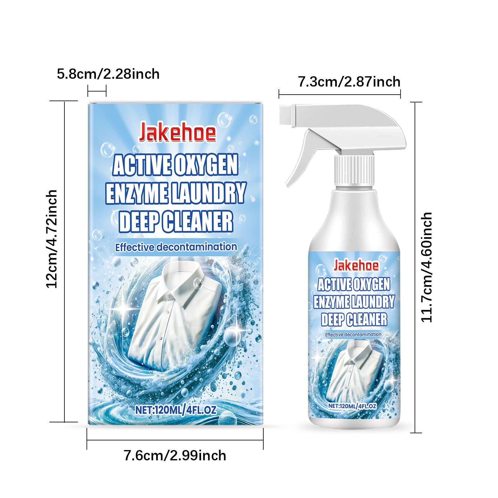 120ml     enzyme laundry  ,  -   , smokeless liquid detergent, for stain & dirt removal, with decontamination spray details 0