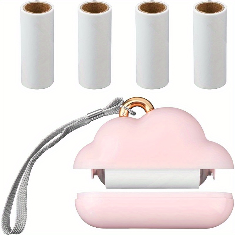 TEMU Limpia de de viaje papeles reutilizables - Limpia de mini portátil para pelo de mascotas, ideal para ropa y tejidos, para viajes | Diseño