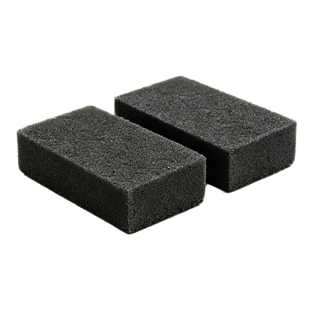 TEMU 2pcs Heavy Duty Grey Pumice Stone For Bbq Grill Cleaning Professional Griddle Scraper Block For Cast Iron Grates Effective Grease And Dirt