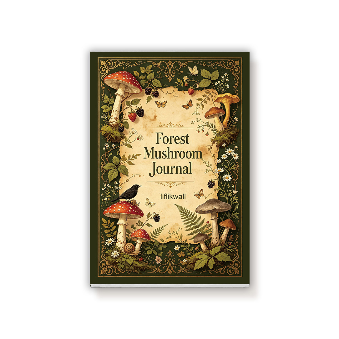 TEMU 2d 1pc Vintage Botanical Notebook, 8.3×5.5 Inches, With 96 Inner Pages Of Unique Patterns. Ideal For Daily Note-taking And Journal Collage, It