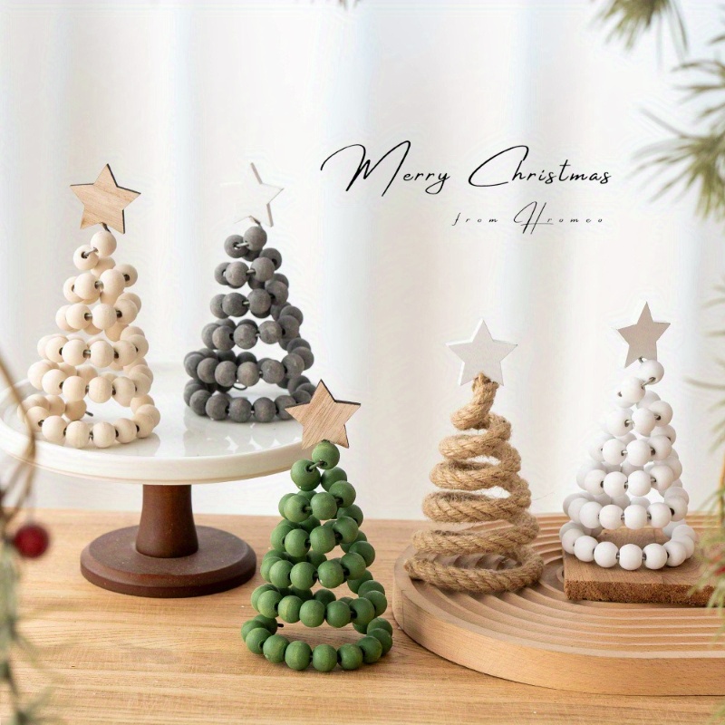 christmas tree tabletop decor elegant artificial wood holiday decoration with sturdy base no electricity needed for home office   for christmas thanksgiving winter scandinavian winter decorations christmas tree decorations festive centerpiece   durable construction decorative centerpiece   seasonal centerpiece   style handcrafted look seasonal display 1
