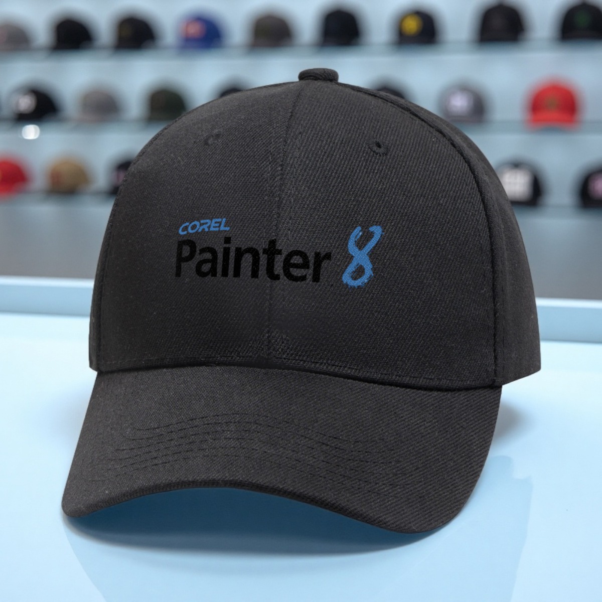  .   painter 8. generation trucker hut - verstellbare snapback baseballkappe mit besticktem logo, leichtes polyester, schwarz mit blau-weißem design,   für outdoor-abenteuer, konzerte und freizeitkleidung, outdoor-kopfbedeckung | stilvolle kopfbedeckung | langlebige kopfbedeckung, maler-hut, baseballkappe mit buntem patch und buchstabe, hut, billardzubehör, originale kappe für männer, kappe für männer auf, neue originale kappe 0