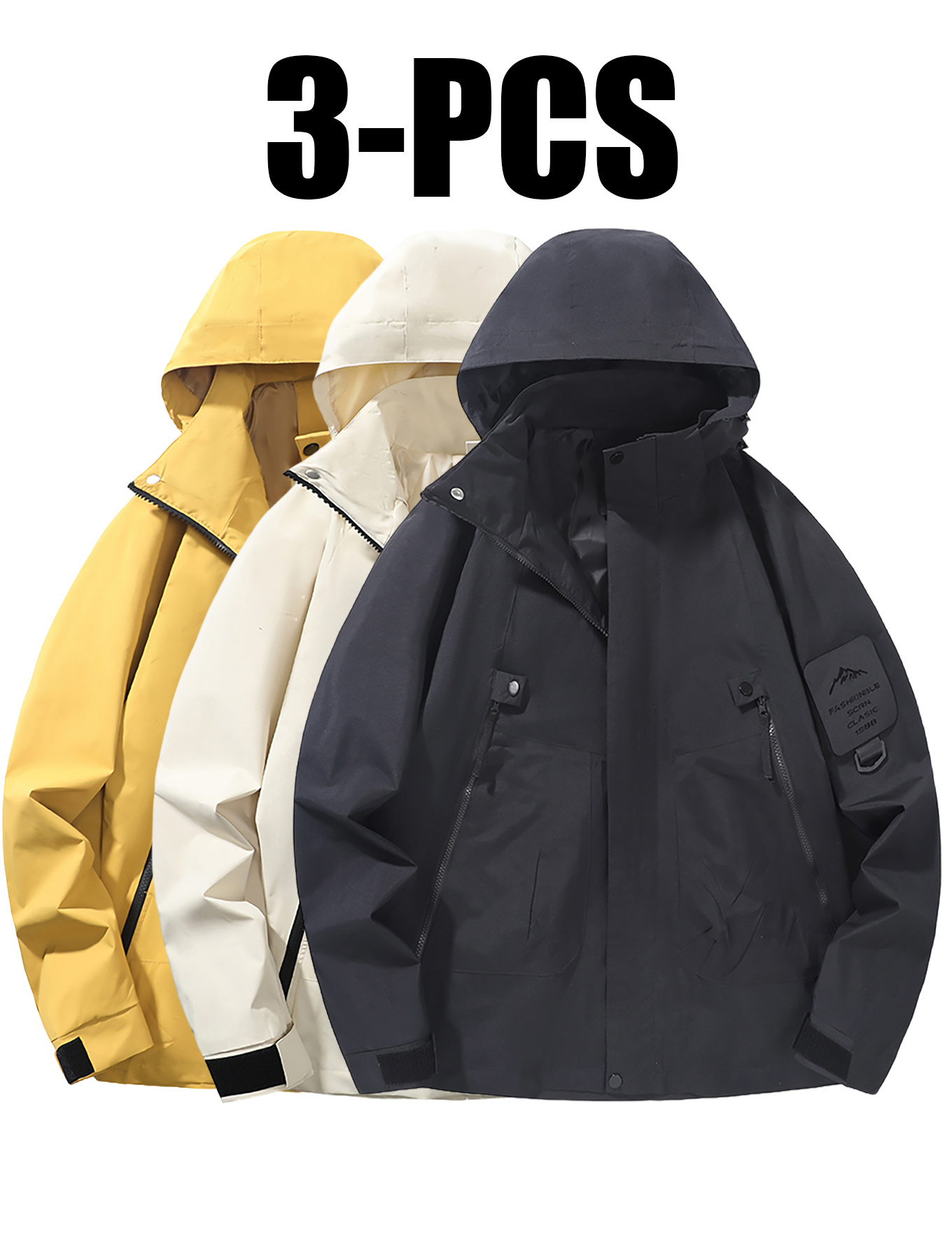 outdoor jackets sold on Temu United States