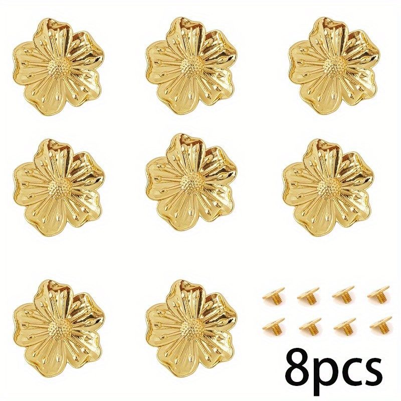 8pcs decorative brass cabinet knobs vintage - Temu
