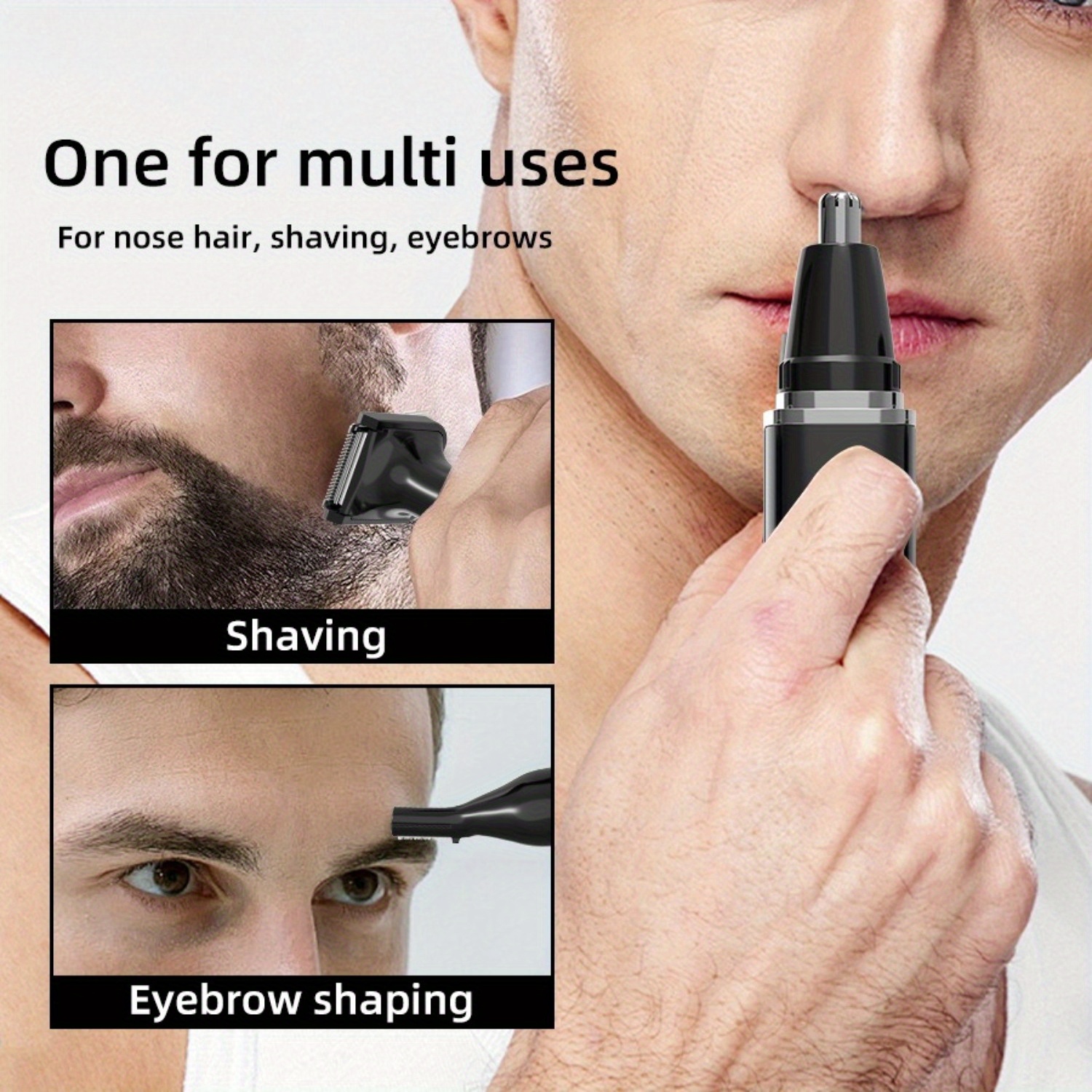 4in 1 beard shaver nose hair trimmer electric beard shaver electric grooming tool for men and women birthday gift christmas gift Product details 0
