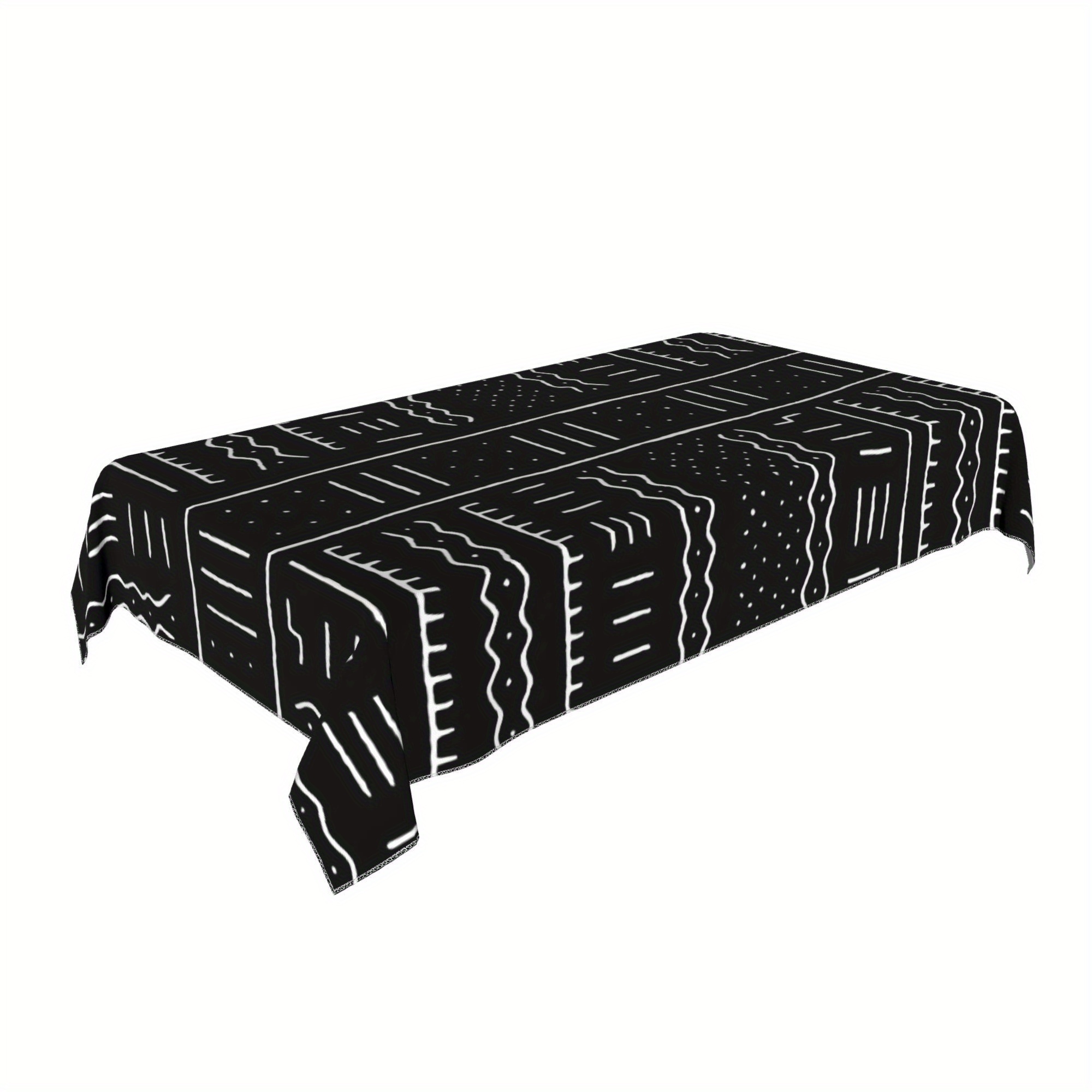 1pc of african patterned tablecloth made of polyester for   style rectangular design suitable for indoor and outdoor use   home kitchen dining room parties and festivals