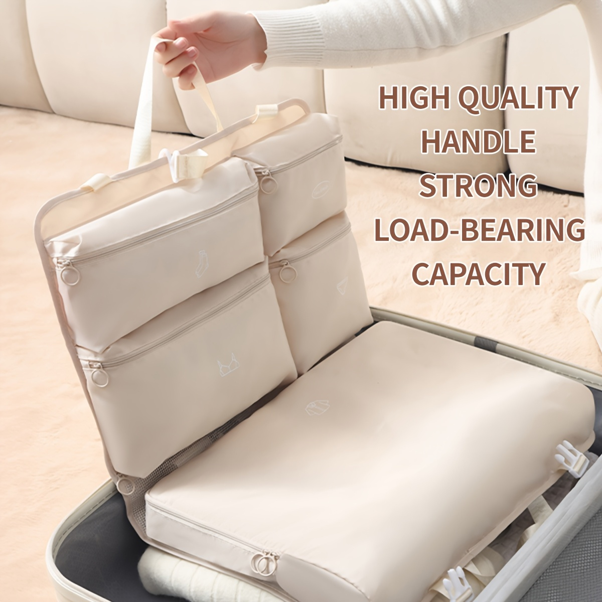 in travel organizer bag large capacity storage packing Temu