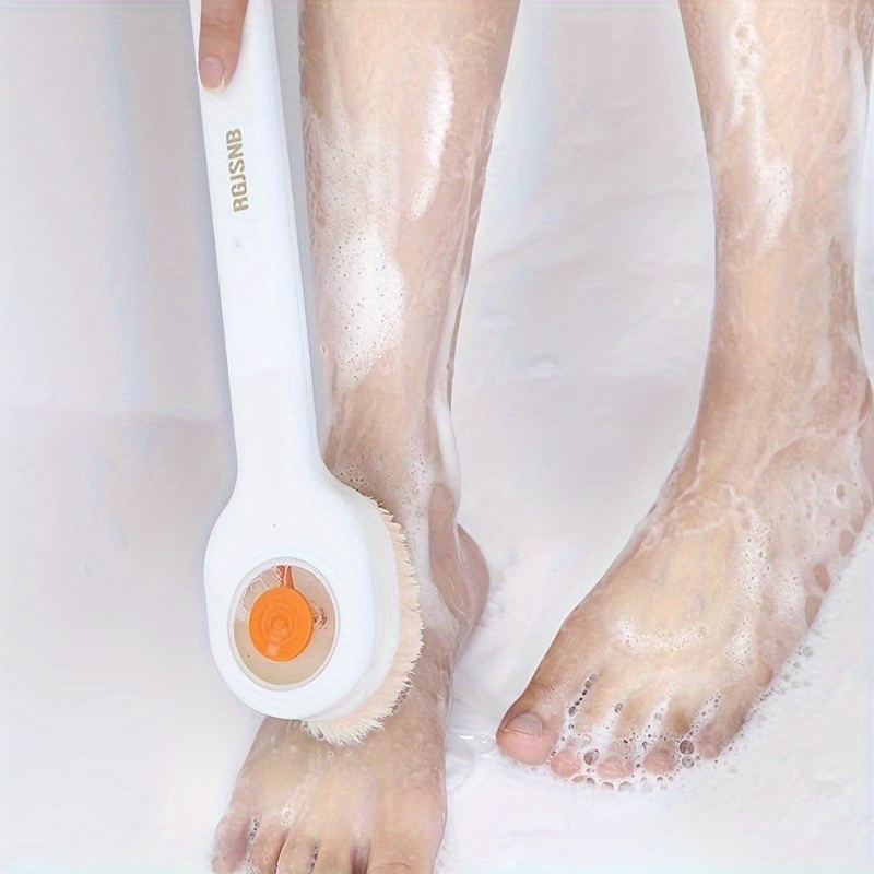 back scrubber bath brush with soft bristles ergonomic long handle   battery free exfoliating brush for gentle body cleansing men women   shower tool back scrubber for shower longhandled scrubber durable scrubber Product details 4