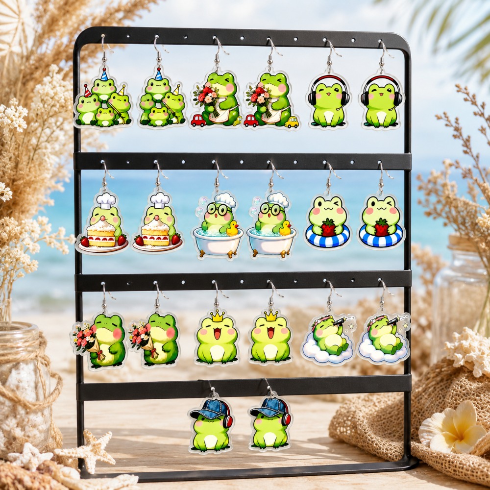 20pcs Cartoon Acrylic Earring Set for Women