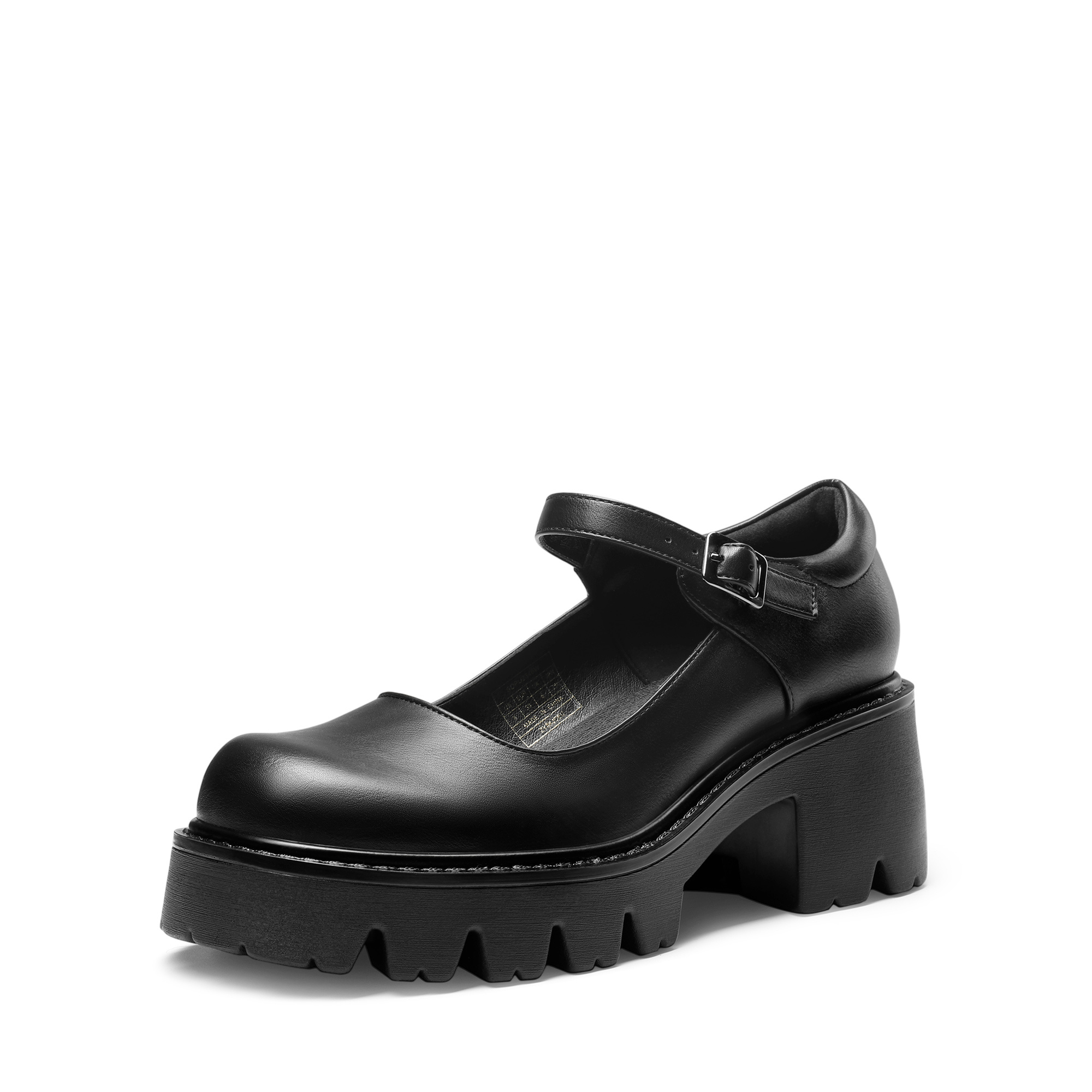 Image of Dream Pairs Women's Round Toe Flats, Chunky Platform With Strap For A For Lolita Look, Women Shoes