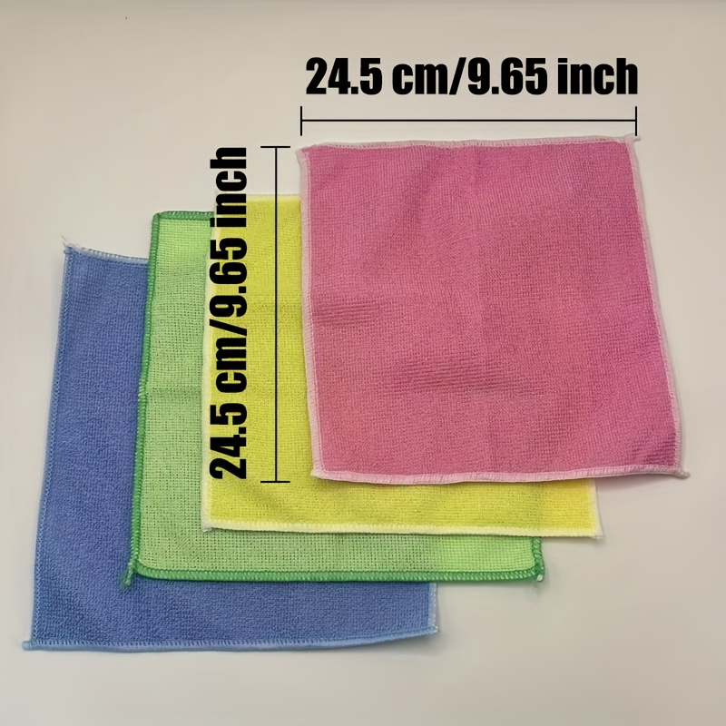 50-Pack Microfiber Cleaning Towels 16x16 in, Absorbent, Durable, Quick-Drying, Reusable Cloths for Kitchen and Commercial Use