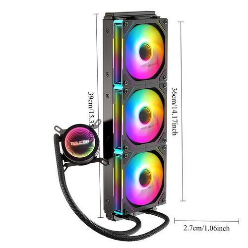 240 360 water cpu cooler featuring jm 1 argb fan built in liquid heatsink radiator compatible with lga 1700 1200 1150 2011 and am4 am5 sockets
