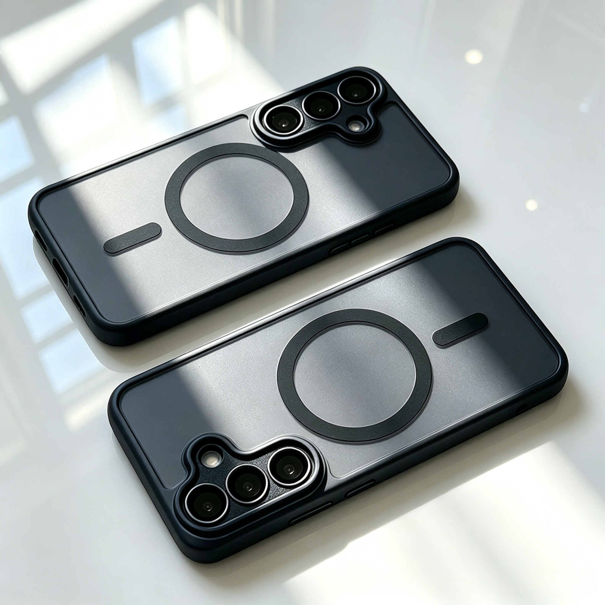 TEMU Coque de téléphone - Coque de téléphone magnétique de luxe, compatible avec Samsung A57, A37, A56, A36, A16, A17, A26, S26 Ultra, S25 FE, S24 et