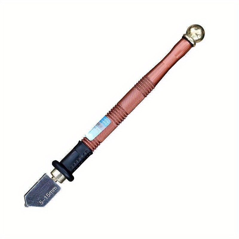 TEMU 1pc Of Premium Cutter With An Alloy Cutting Wheel And Metal Handle, Suitable For Cutting Glass, Mirrors, Tiles, And Other Materials