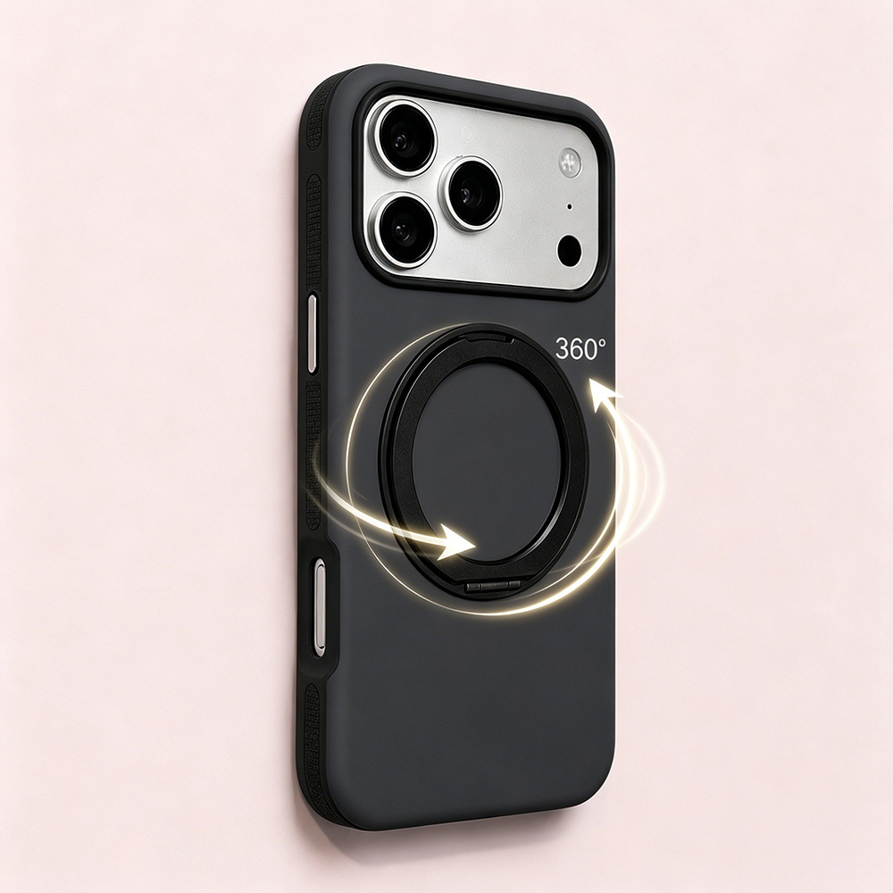 TEMU Phone Case - Trendy Phone Case Suitable For Iphone 18 17 16 15 14 13 12 11 Pro Air Series, Fashionable Dual-tone Luxury 360° Rotatable Magnetic