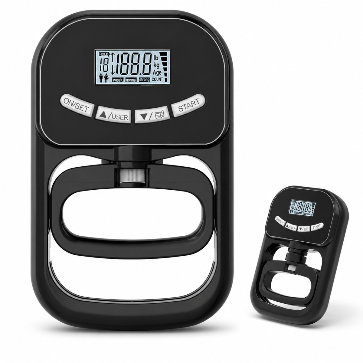 Digital Hand Dynamometer Grip Strength Tester, 120kg Capacity