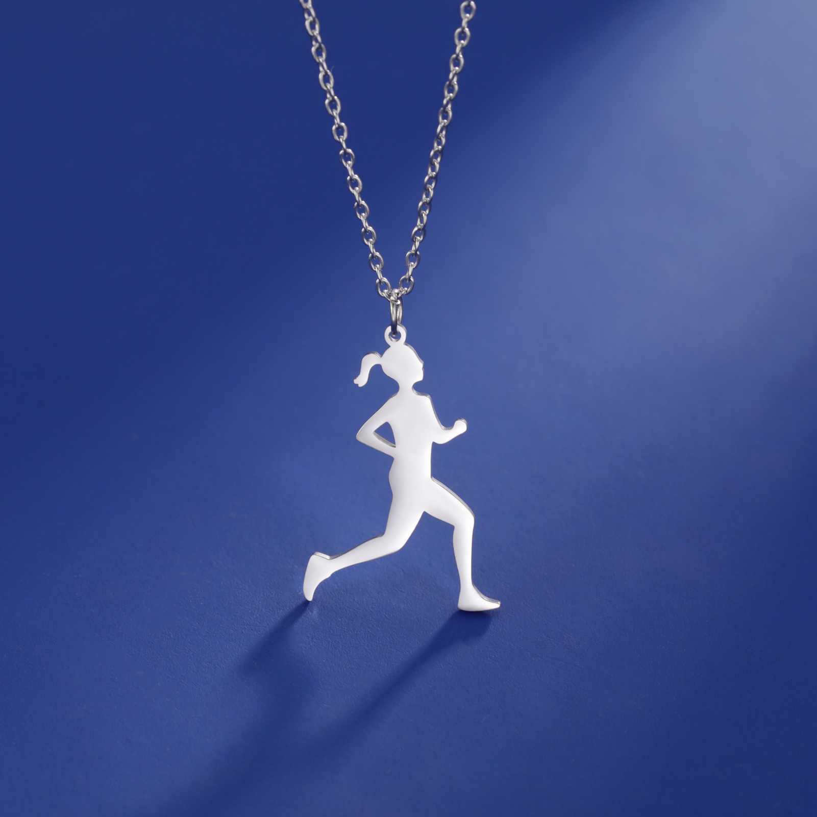 E-shop 1 Stück Ballett-Laufkette, Edelstahl, Casual Sportkette, Modischer Sportler-Schmuck Geschenk, Stilvolles Schmuckgeschenk für Freundin, Ideal für